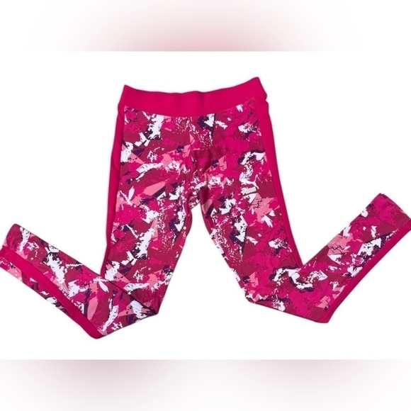 Women’s Puma Archive Logo Leggings Pink White Size Small - Picture 5 of 16